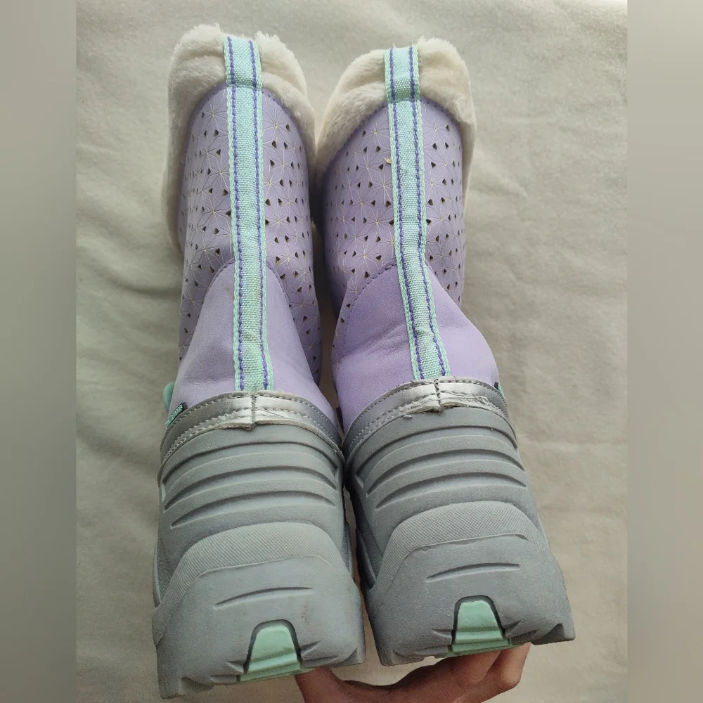Jambu Kid Lilac & Aqua Nydia Snow Boots Size 5M
